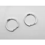 Beautiful feliratos karika ezüst fülbevaló