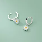 Vadvirágos Kedvenc Ezüst Karika Fülbevaló