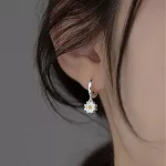 Vadvirágos Kedvenc Ezüst Karika Fülbevaló