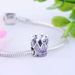 Korona-ezust-charm-rozsaszin-kovekkel-
