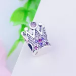 Korona-ezust-charm-rozsaszin-kovekkel-
