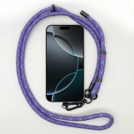   Lila-Kék Csillag - Univerzális Hosszú Telefonpánt Karabinerrel