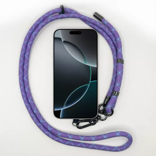 Lila-Kék Csillag - Univerzális Hosszú Telefonpánt Karabinerrel