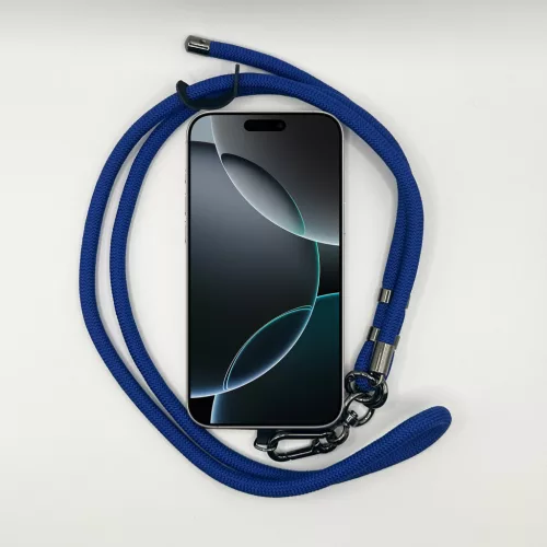 Egyszínű Királykék - Univerzális Hosszú Telefonpánt Karabinerrel