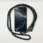 Fekete-Fehér Pöttyös - Univerzális Hosszú Telefonpánt Karabinerrel