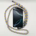 Pasztell Kockás - Univerzális Hosszú Telefonpánt Karabinerrel