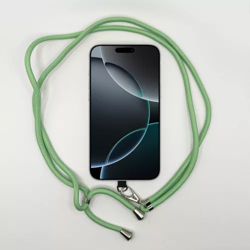 Egyszínű Zsályazöld - Univerzális Hosszú Telefonpánt Karabinerrel