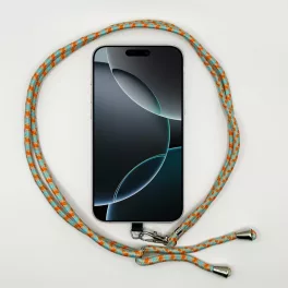   Kék-Narancs Fonott - Univerzális Hosszú Telefonpánt Karabinerrel