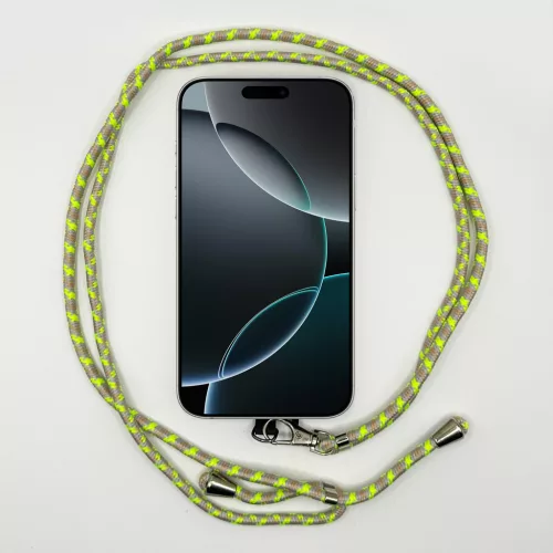 Homokszín-Neon Mintás - Univerzális Hosszú Telefonpánt Karabinerrel