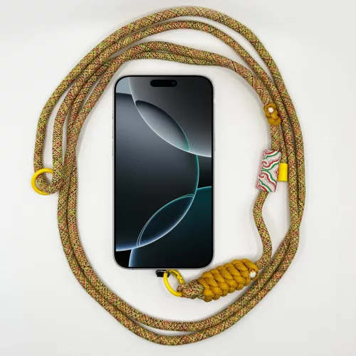 Mustárszínű Bohém - Állítható Hosszú Telefonpánt