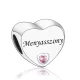 Menyasszony Ezüst Szív Charm