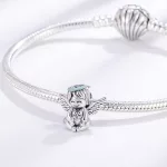 Ezüstözött angyalka charm