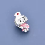 Ezüstözött nővérke charm