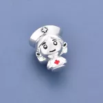 Ezüstözött nővérke charm