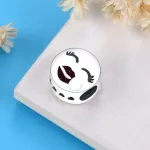 Kacsintó Arc Ezüst Charm