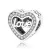 Love szív alakú ezüst charm