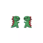 Zöld dínó bizsu fülbevaló