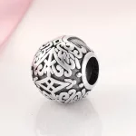 Az élet fája ezüst gömb charm