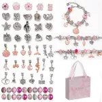 Panacha "Rózsaszín Mese" Kreatív Ékszerkészítő Ajándékszett gyerekeknek (63 darabos)