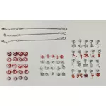 Panacha "Piros Mese" Kreatív Ékszerkészítő Ajándékszett gyerekeknek (63 darabos)