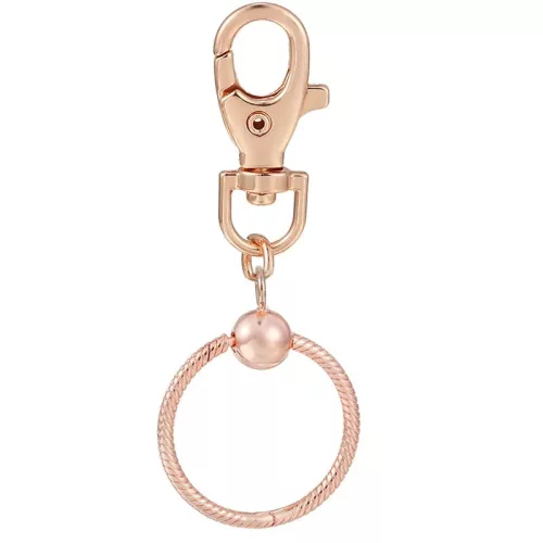 Panacha "Útitárs" Charm-hordozó Kulcstartó és Táskadísz rozsdamentes acél karika rosegold