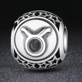 Bika-Horoszkop-Ezust-gomb-charm