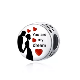You are my dream ezüst charm