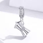 Tanár Tanít Teach ezüst szív alakú charm