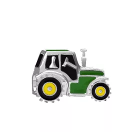 Traktor ezüst charm