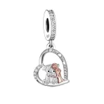 Boci Szeretet ezüst függő charm