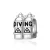 Diving Palackok búvároknak ezüst charm