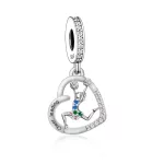 Hajrá Csajok Pompon lány ezüst függő charm