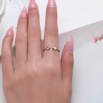 Piros szíves ezüst ékszerszett karkötő gyűrű fülbevaló