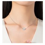 Nazar szimbólumos ezüst ékszer szett nyaklánc gyűrű fülbevaló