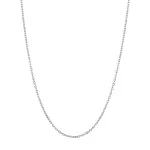 Állítható méretű vékony ezüst nyaklánc 45-50 cm