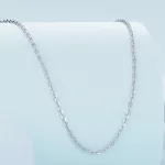 Állítható méretű vékony ezüst nyaklánc 45-50 cm