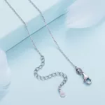 Állítható méretű vékony ezüst nyaklánc 45-50 cm