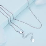 Egyszerű elegáns ezüst nyaklánc