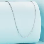 Állítható méretű vékony ezüst nyaklánc 40-45 cm