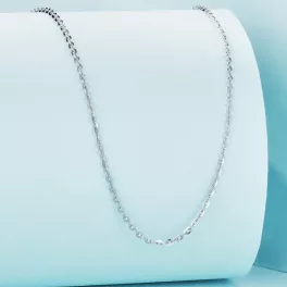 Állítható méretű vékony ezüst nyaklánc 40-45 cm