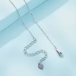 Állítható méretű vékony ezüst nyaklánc 40-45 cm