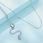 Állítható méretű vékony ezüst nyaklánc 40-45 cm