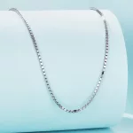 Állítható méretű klasszikus ezüst nyaklánc 40-45 cm