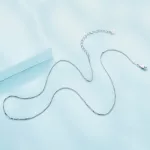 Állítható méretű klasszikus ezüst nyaklánc 40-45 cm