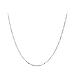   Állítható méretű vékony klasszikus ezüst nyaklánc hosszú