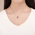 Ezüst Központi Százszorszép Köves Charm Medál