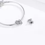 Ezüst Ragyogó Csillagok Köves Charm Medál