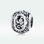 O-betu-diszes-gomb-ezust-charm