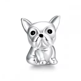 Mini-bulldog-ezust-charm
