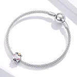 Béka király ezüst charm